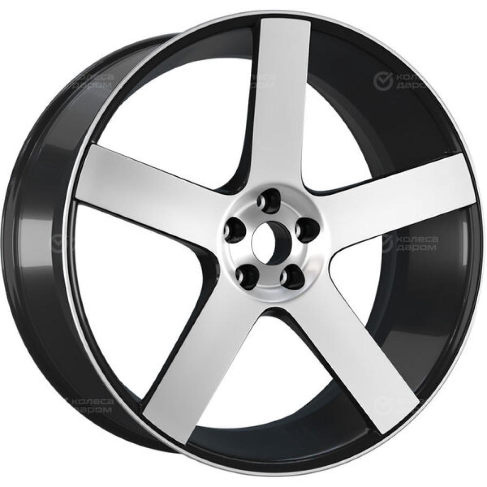 Колесный диск Replay A37 10xR22 5x112 ET21 DIA66.6 черный полностью полированный