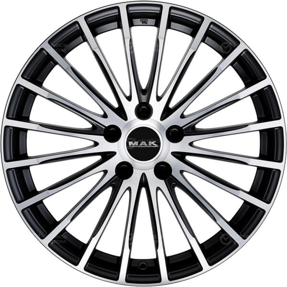 Колесный диск MAK STARLIGHT 8xR18 5x112 ET25 DIA66.6 черный матовый с полированной лицевой частью