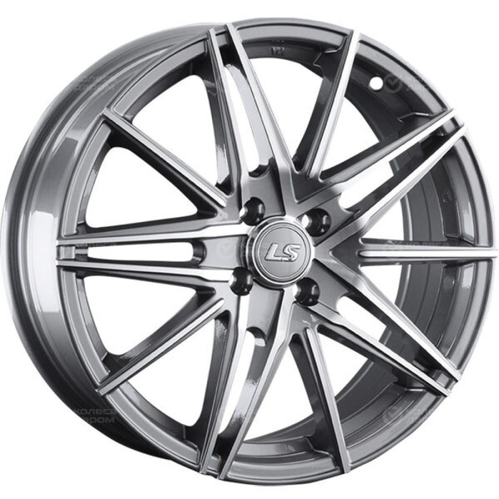 Колесный диск LS 957 6.5xR17 4x100 ET50 DIA60.1 насыщенный темно-серый полностью полированный