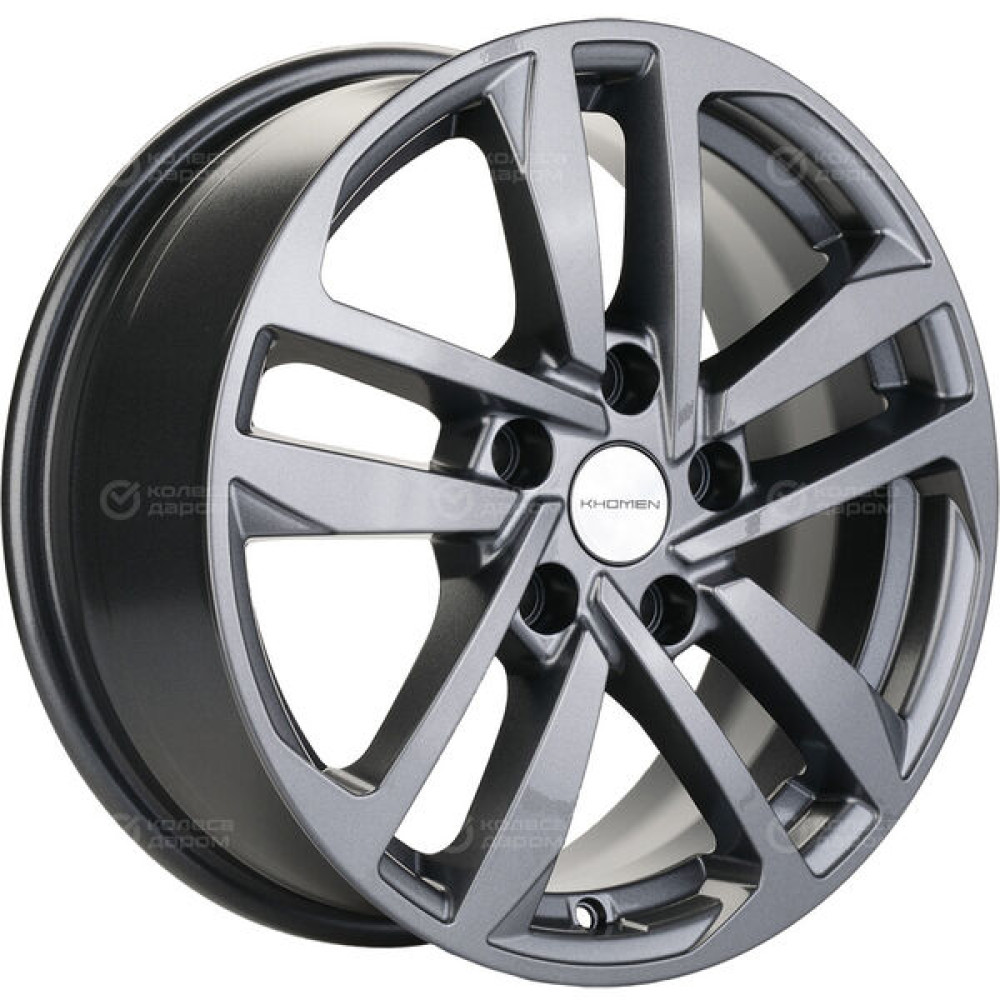 Колесный диск KHOMEN KHW1612 (ZV_16 Camry/Corolla/Grand Vitara) 6.5xR16 5x114.3 ET45 DIA60.1 насыщенный темно-серый
