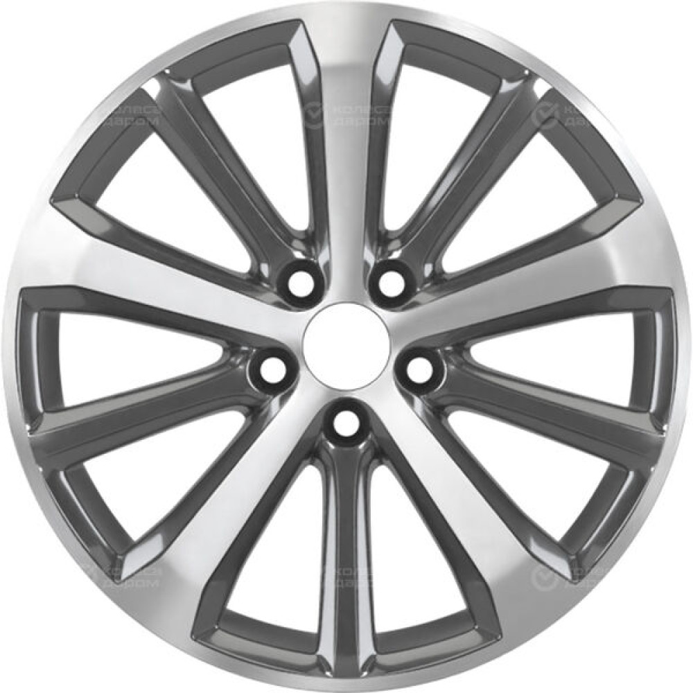 Колесный диск Replay KI233 7.5xR18 5x114.3 ET50.5 DIA67.1 насыщенный темно-серый полностью полированный