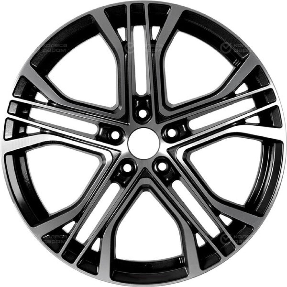 Колесный диск RST R029 8.5xR19 5x120 ET30 DIA66.1 глянцевый черный с полированной лицевой частью