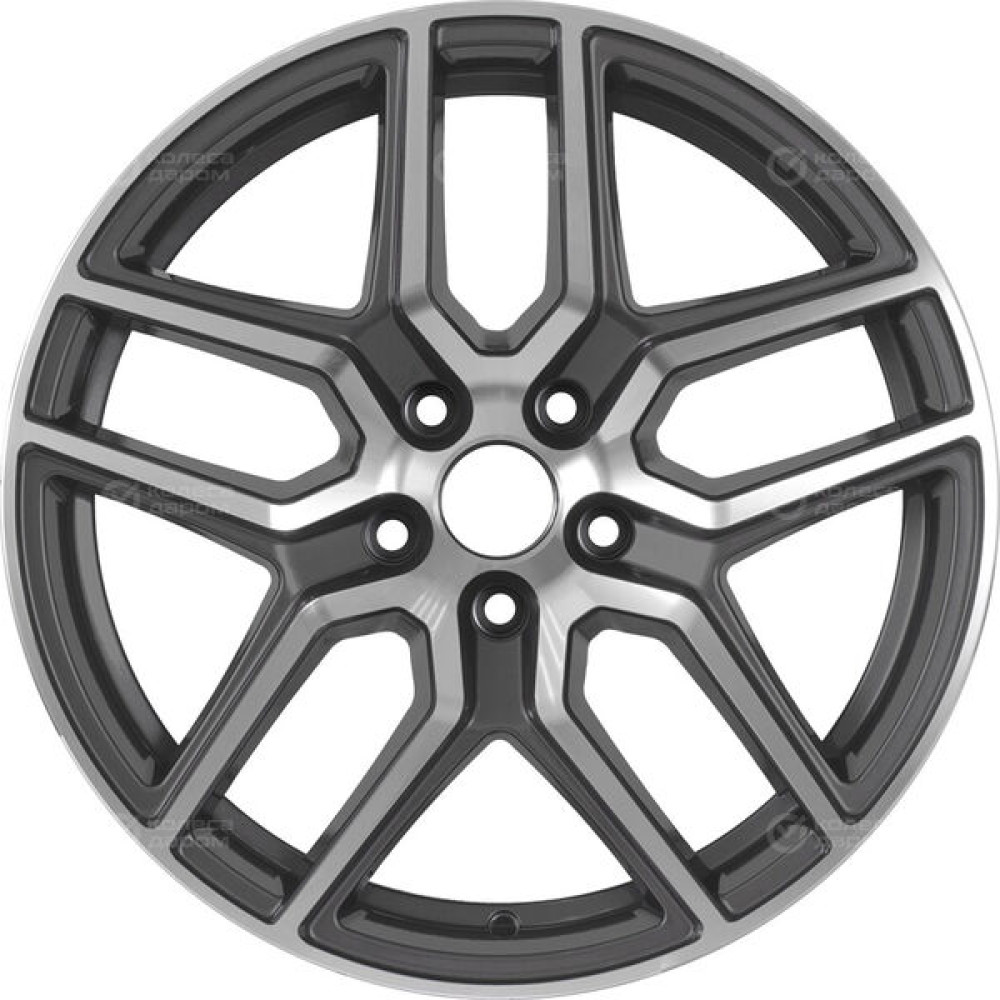 Колесный диск Replay LX134 8xR18 5x114.3 ET30 DIA60.1 темно-серый матовый ,частично полированный