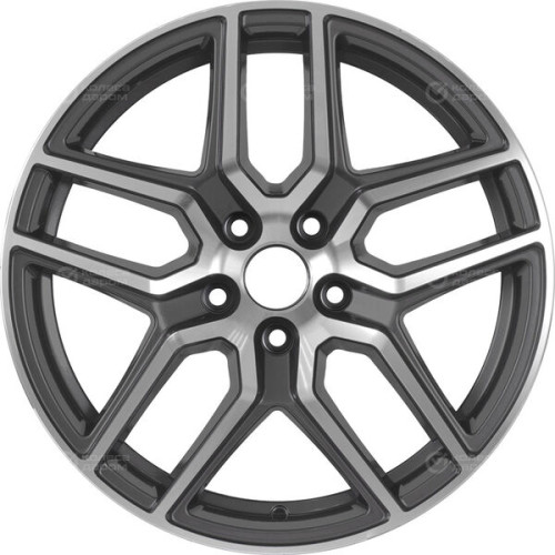 Колесный диск Replay LX134 8xR18 5x114.3 ET30 DIA60.1 темно-серый матовый ,частично полированный