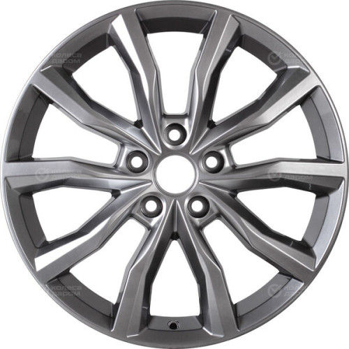 Колесный диск КиК Портер 7.5xR18 5x114.3 ET35 DIA67.1 темно-серебристый