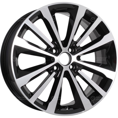 Колесный диск iFree Андерсен 7xR17 4x100 ET43 DIA60.1 чёрный глянцевый с полированной лицевой частью