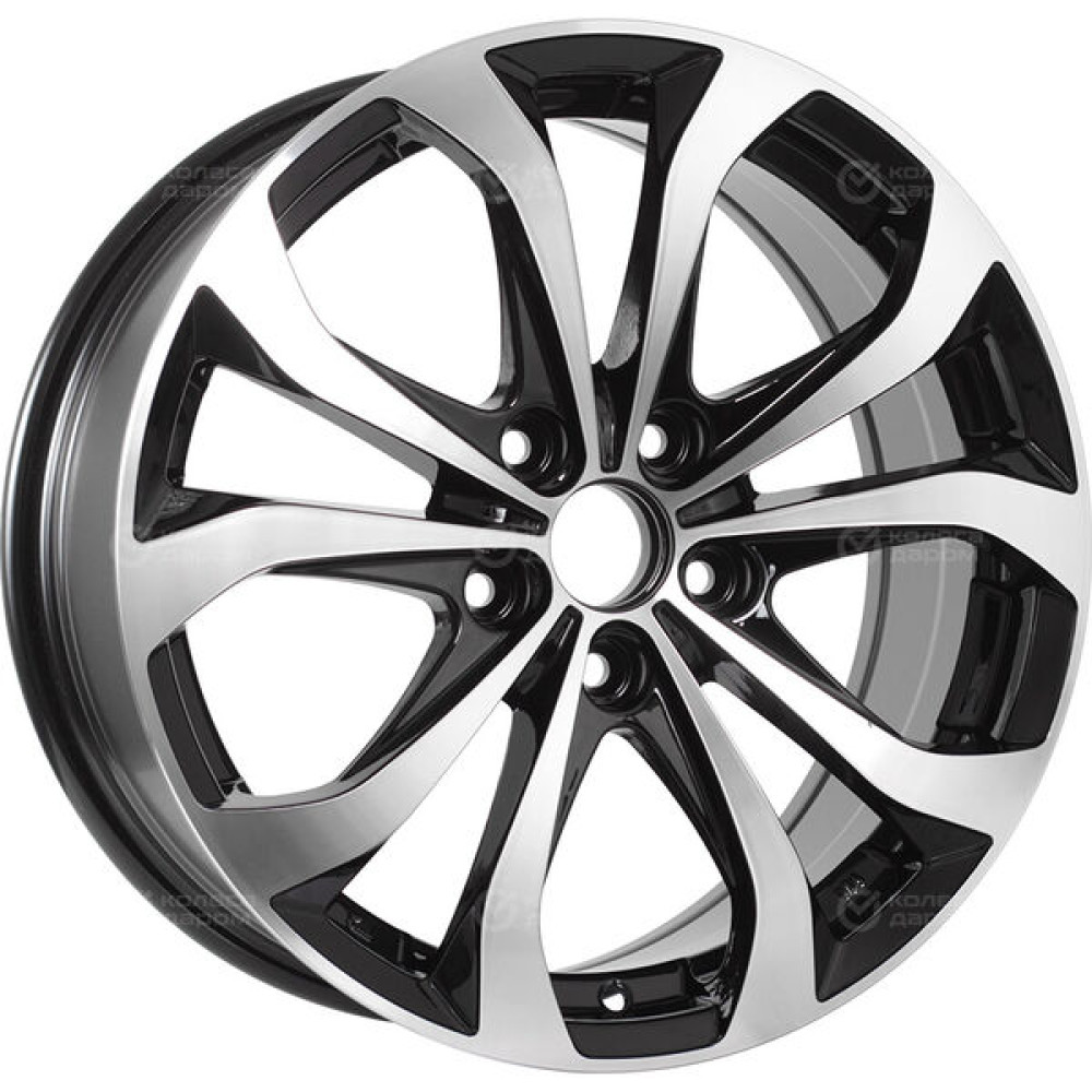 Колесный диск Replay GL86 7xR17 5x114.3 ET45 DIA54.1 черный полностью полированный