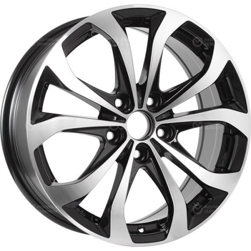 Колесный диск Replay GL86 7xR17 5x114.3 ET45 DIA54.1 черный полностью полированный