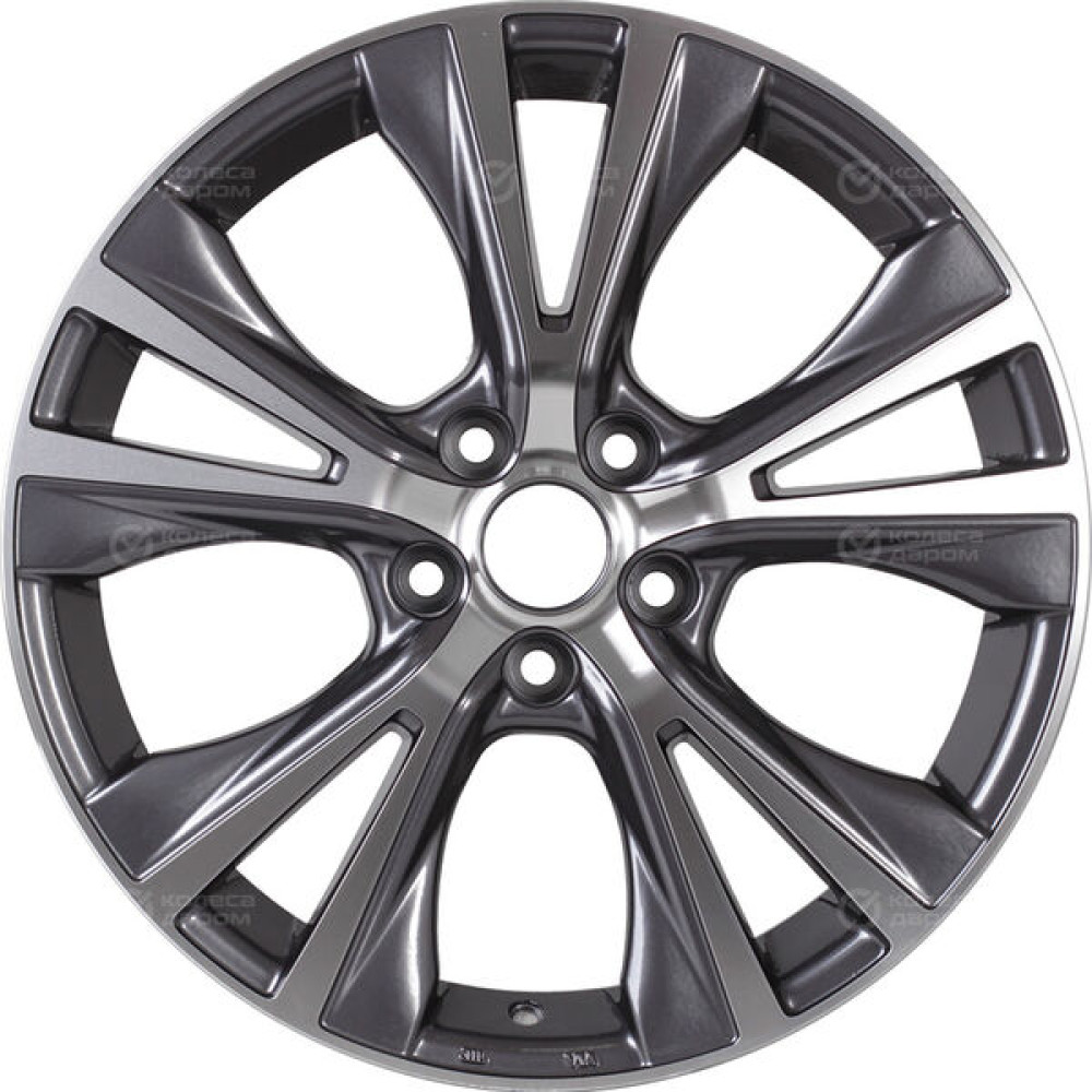 Колесный диск Replay KI232 7.5xR18 5x114.3 ET46 DIA67.1 насыщенный темно-серый полностью полированный
