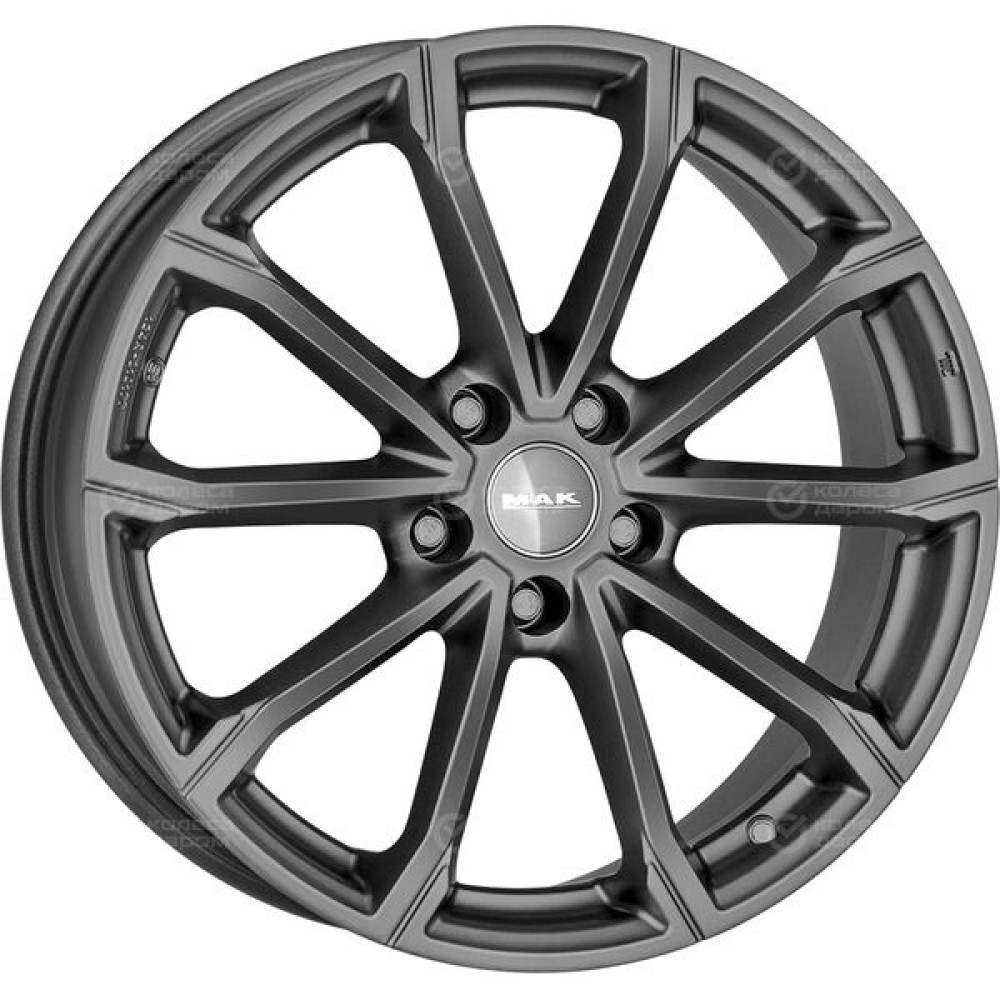 Колесный диск MAK DaVinci 6xR16 5x100 ET35 DIA57.1 серый тёмный матовый