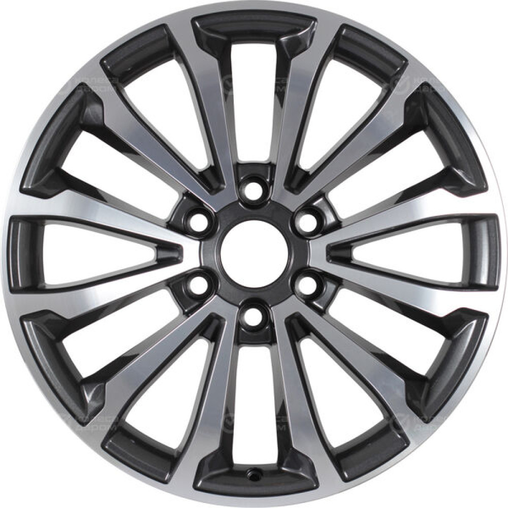 Колесный диск СКАД Premium Series КР006 (20_Haval H9) 8.5xR20 6x139.7 ET33 DIA75.1 серый глянцевый с полированной лицевой частью