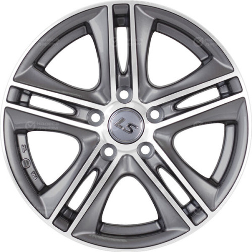 Колесный диск LS LS 191 8xR18 5x112 ET40 DIA66.6 насыщенный темно-серый полностью полированный