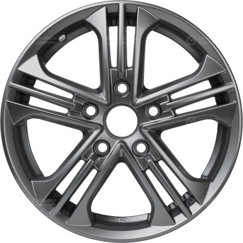 Колесный диск КиК Trinity-оригинал 6xR15 5x114.3 ET44 DIA67.1 темно-серебристый