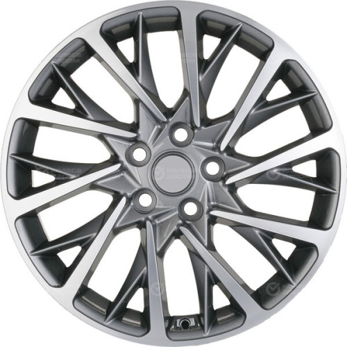 Колесный диск Carwel Оланга 1804 7.5xR18 5x108 ET46 DIA63.4 серый с полированной лицевой частью