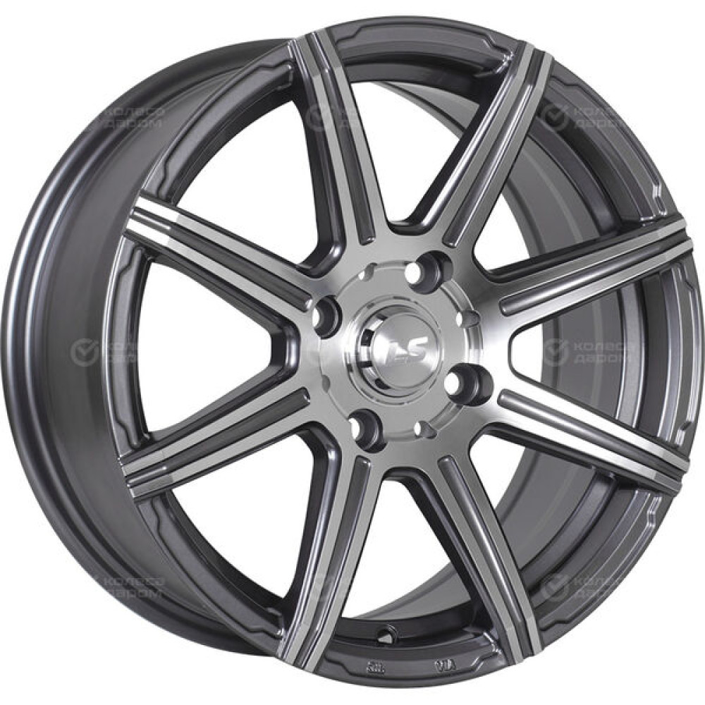Колесный диск LS LS 571 6.5xR15 4x100 ET40 DIA73.1 насыщенный темно-серый полностью полированный