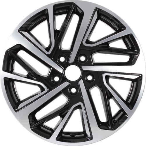 Колесный диск СКАД KL-372 7xR17 5x114.3 ET48 DIA66.1 черный глянцевый с полированной лицевой поверхностью