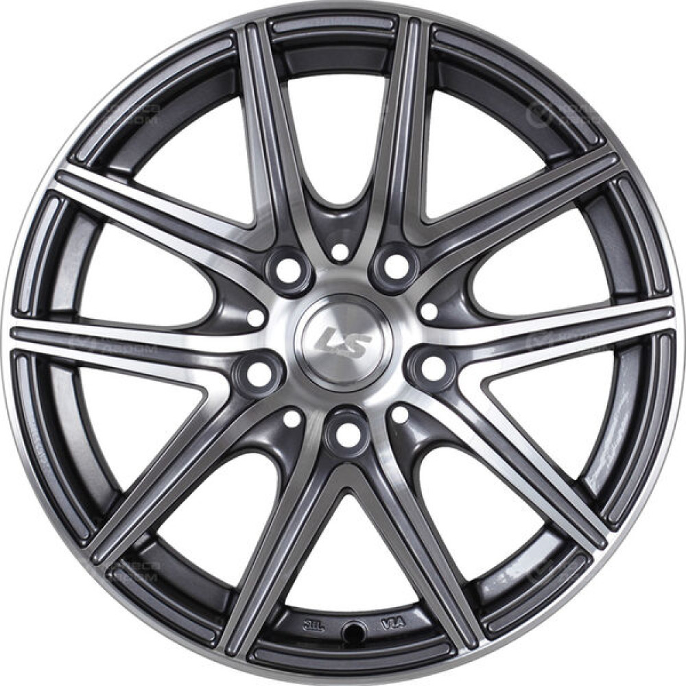 Колесный диск LS LS 188 6xR14 4x100 ET39 DIA73.1 насыщенный темно-серый полностью полированный