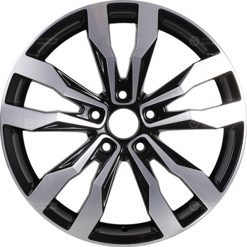 Колесный диск RST R047 7xR17 5x112 ET45 DIA57.1 глянцевый черный с полированной лицевой частью