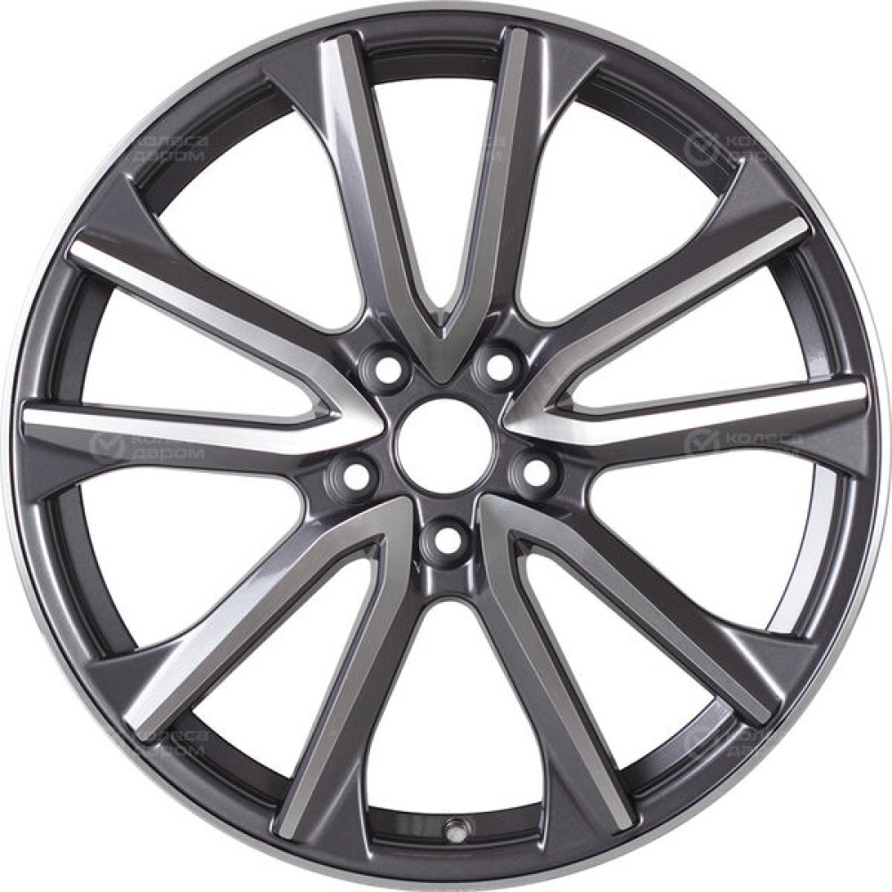 Колесный диск Replay HND322 7.5xR18 5x114.3 ET49.5 DIA67.1 насыщенный темно-серый полностью полированный