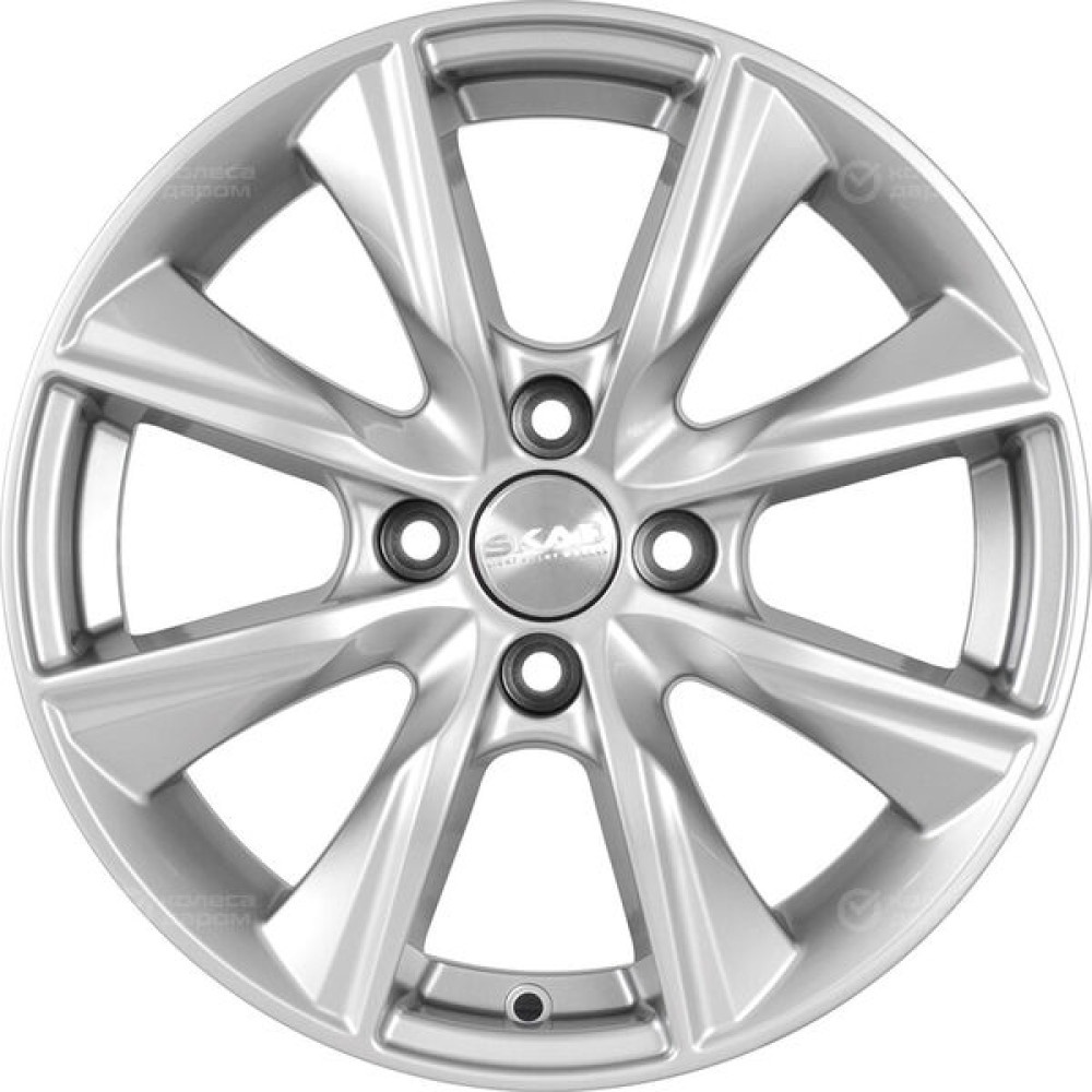 Колесный диск СКАД Порту 6xR15 4x100 ET45 DIA67.1 серебристый