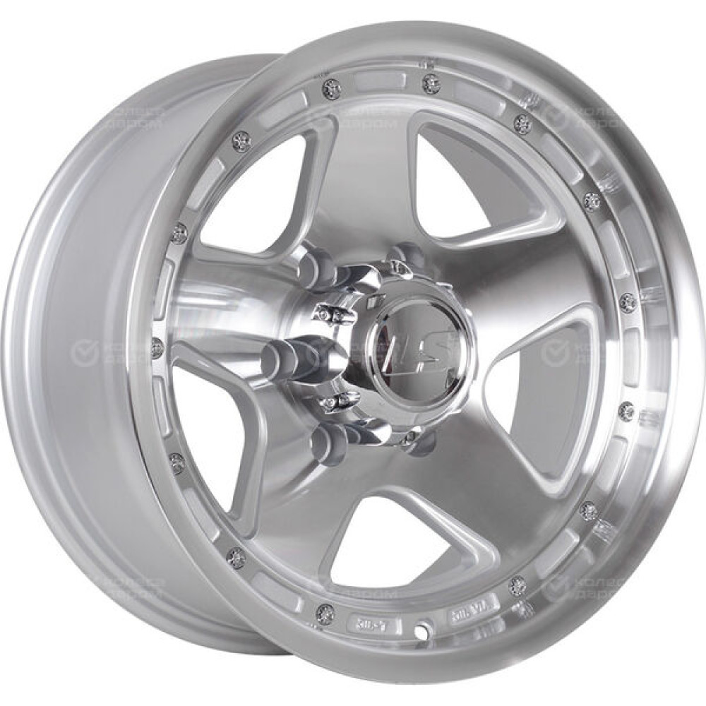 Колесный диск LS LS 870 8xR16 6x139.7 ET-20 DIA106.1 серебристый полированный