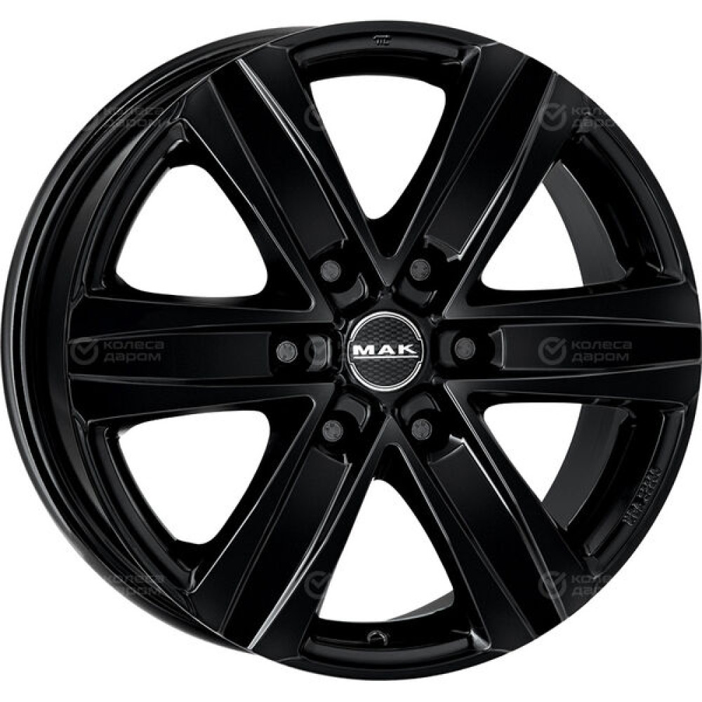 Колесный диск MAK STONE 6 8xR18 6x130 ET53 DIA84.1 черный глянцевый