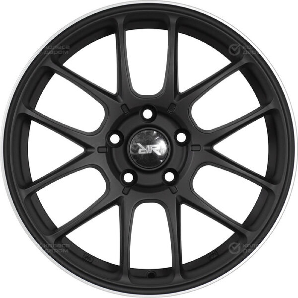Колесный диск Race Ready CSSD2795 6xR14 4x100 ET38 DIA60.1 черный матовый с полированным ободом