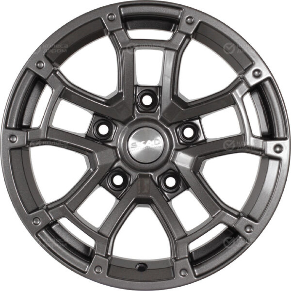 Колесный диск СКАД Барахас 7xR16 5x139.7 ET30 DIA98.5 темно-серый цвет с перламутровыми оттенками