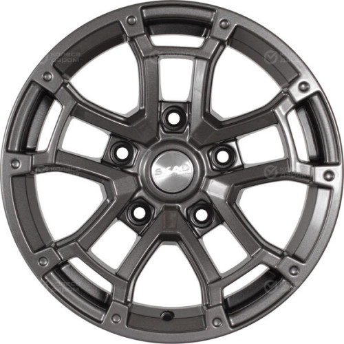 Колесный диск СКАД Барахас 7xR16 5x139.7 ET30 DIA98.5 темно-серый цвет с перламутровыми оттенками