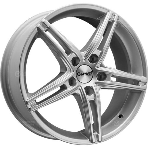 Колесный диск Carwel Альфа 118 7xR17 5x100 ET40 DIA67.1 серебристый металлик