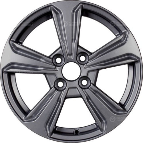 Колесный диск KHOMEN KHW1502 (ZV15_Solano) 6xR15 4x100 ET45 DIA54.1 насыщенный темно-серый
