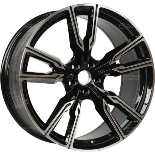 Колесный диск RST R2105FF 10.5xR21 5x112 ET43 DIA66.6 глянцевый черный с полированной лицевой частью