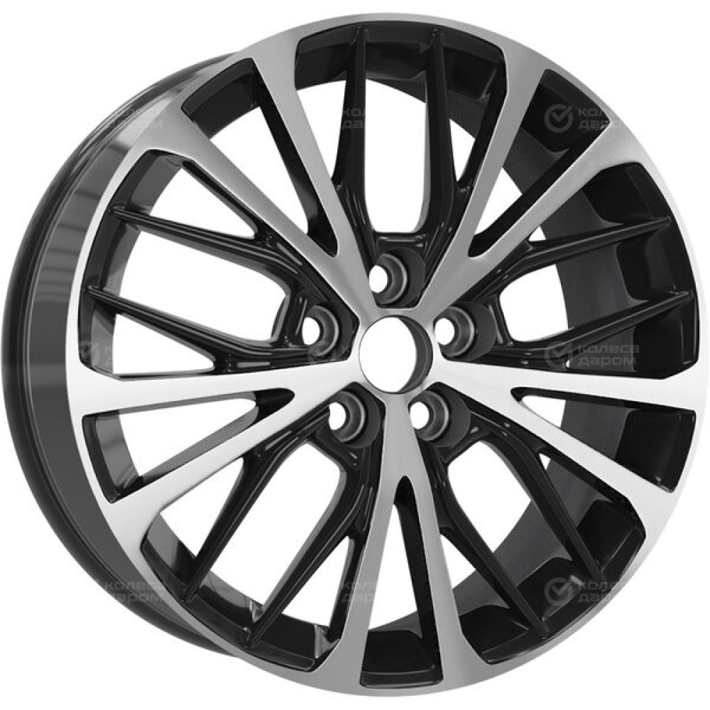 Колесный диск Replay TY279 7.5xR17 5x114.3 ET45 DIA60.1 черный глянцевый с полированной лицевой частью