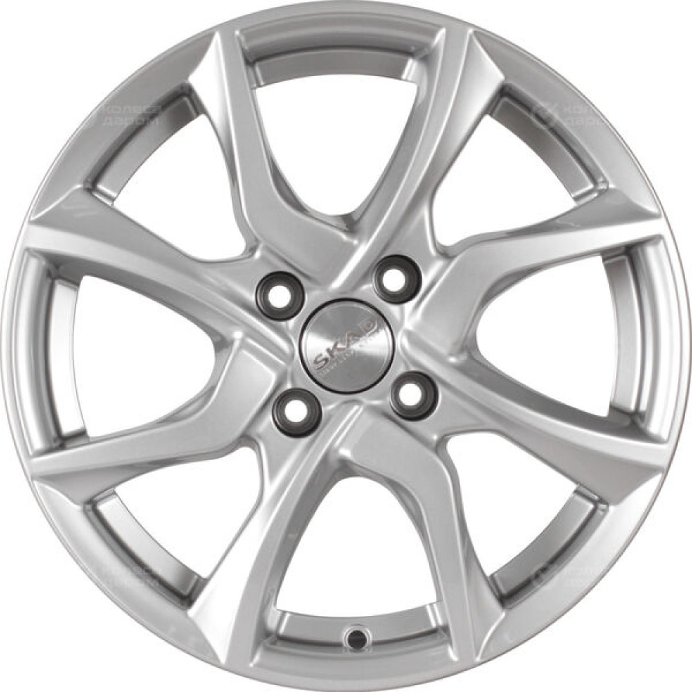 Колесный диск СКАД Тулон 6xR15 4x100 ET46 DIA54.1 серебристый