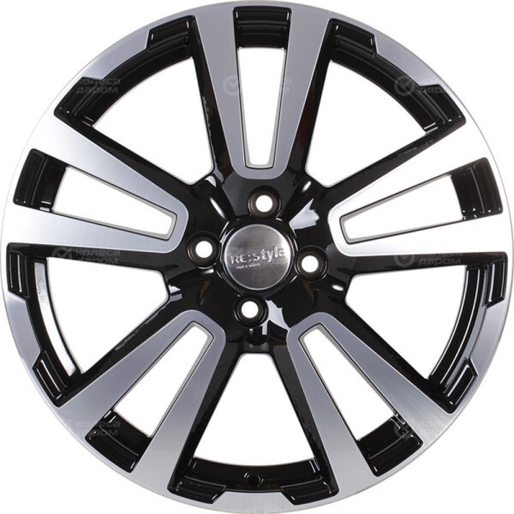 Колесный диск iFree Original КС874 (17_Vesta Cross) 6.5xR17 4x100 ET43 DIA60.1 черный глянцевый с полированными элементами лицевой поверхности