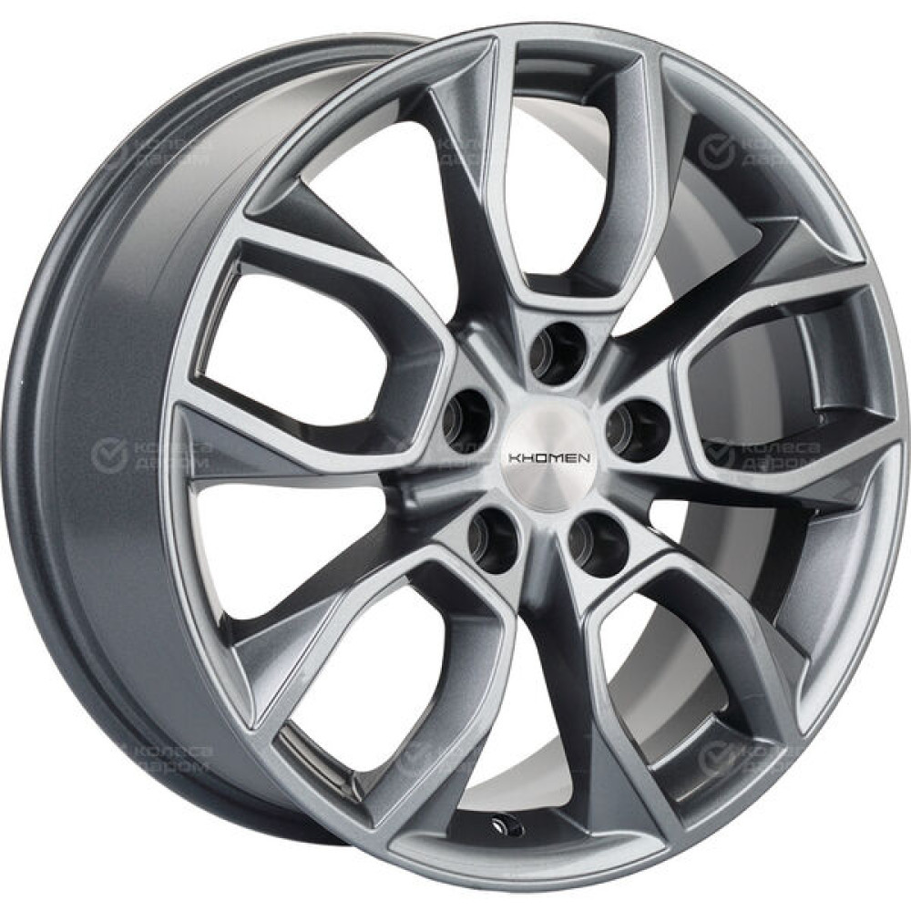 Колесный диск KHOMEN KHW1713 (ZV17_Sportage) 7xR17 5x114.3 ET48.5 DIA67.1 насыщенный темно-серый