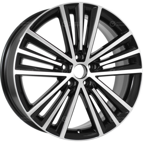 Колесный диск СКАД Манчестер 7.5xR19 5x114.3 ET48 DIA67.1 черный глянцевый с полированной лицевой поверхностью