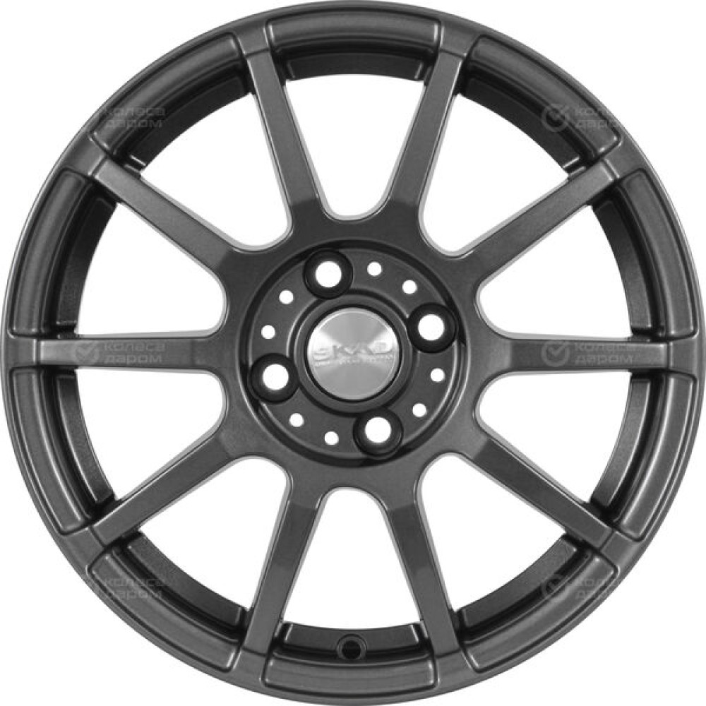 Колесный диск СКАД Акита 6xR15 4x98 ET35 DIA58.6 темно-серый цвет с перламутровыми оттенками