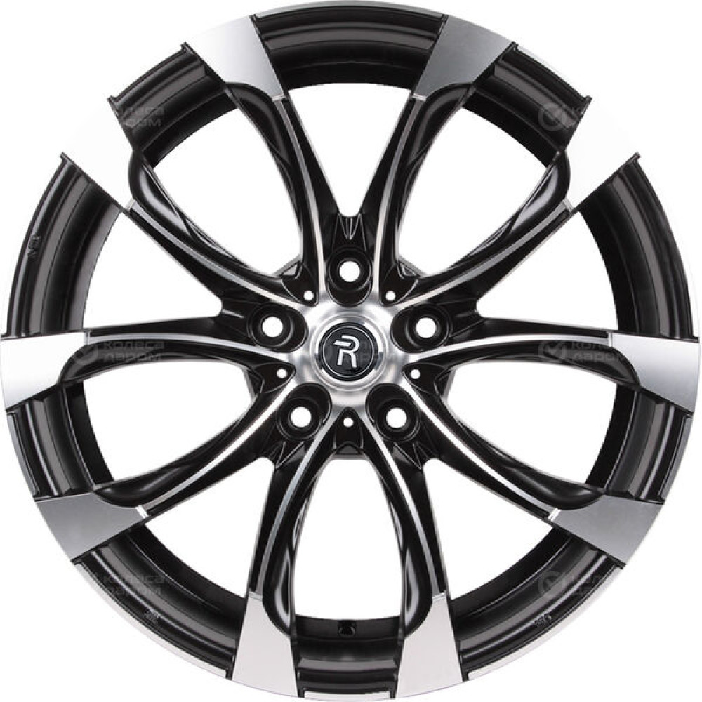 Колесный диск Replay LR54 9.5xR22 5x120 ET49 DIA72.6 черный полностью полированный