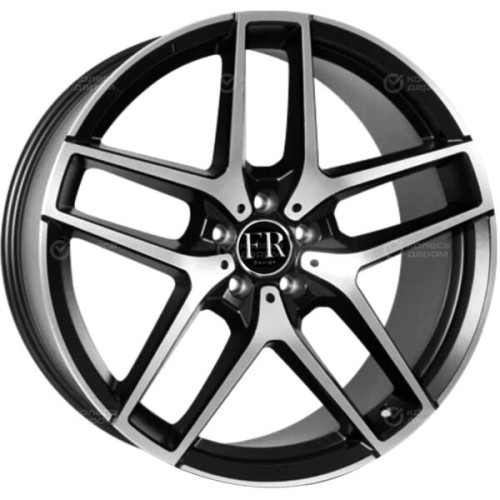 Колесный диск Replica FR MR1018 10xR21 5x112 ET52 DIA66.6 черный матовый с полировкой