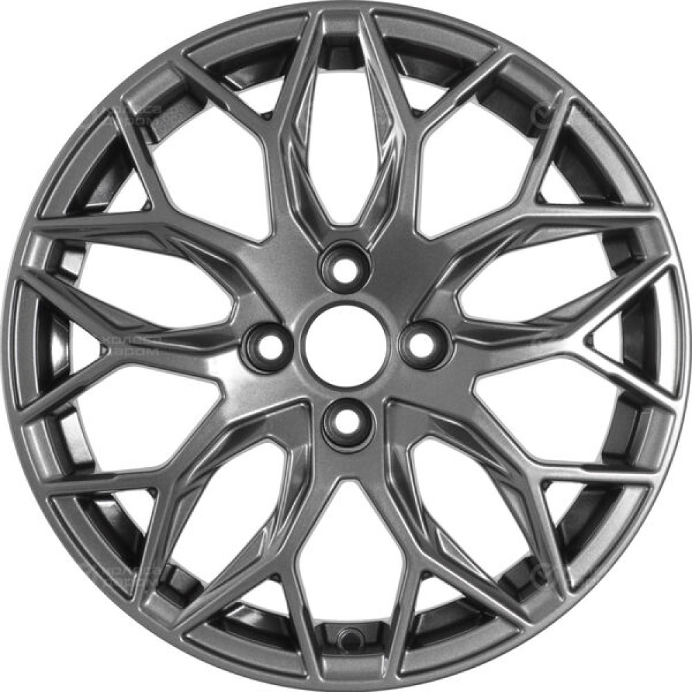 Колесный диск СКАД Фабиан 6xR16 4x100 ET41 DIA60.1 темно-серый цвет с перламутровыми оттенками