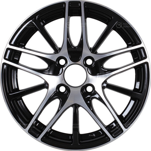 Колесный диск VENTI 1406 5.5xR14 4x98 ET35 DIA58.6 глянцевый черный с полированной лицевой частью