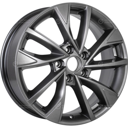 Колесный диск КиК Роквуд 7xR17 5x110 ET48.5 DIA63.35 темно-серебристый