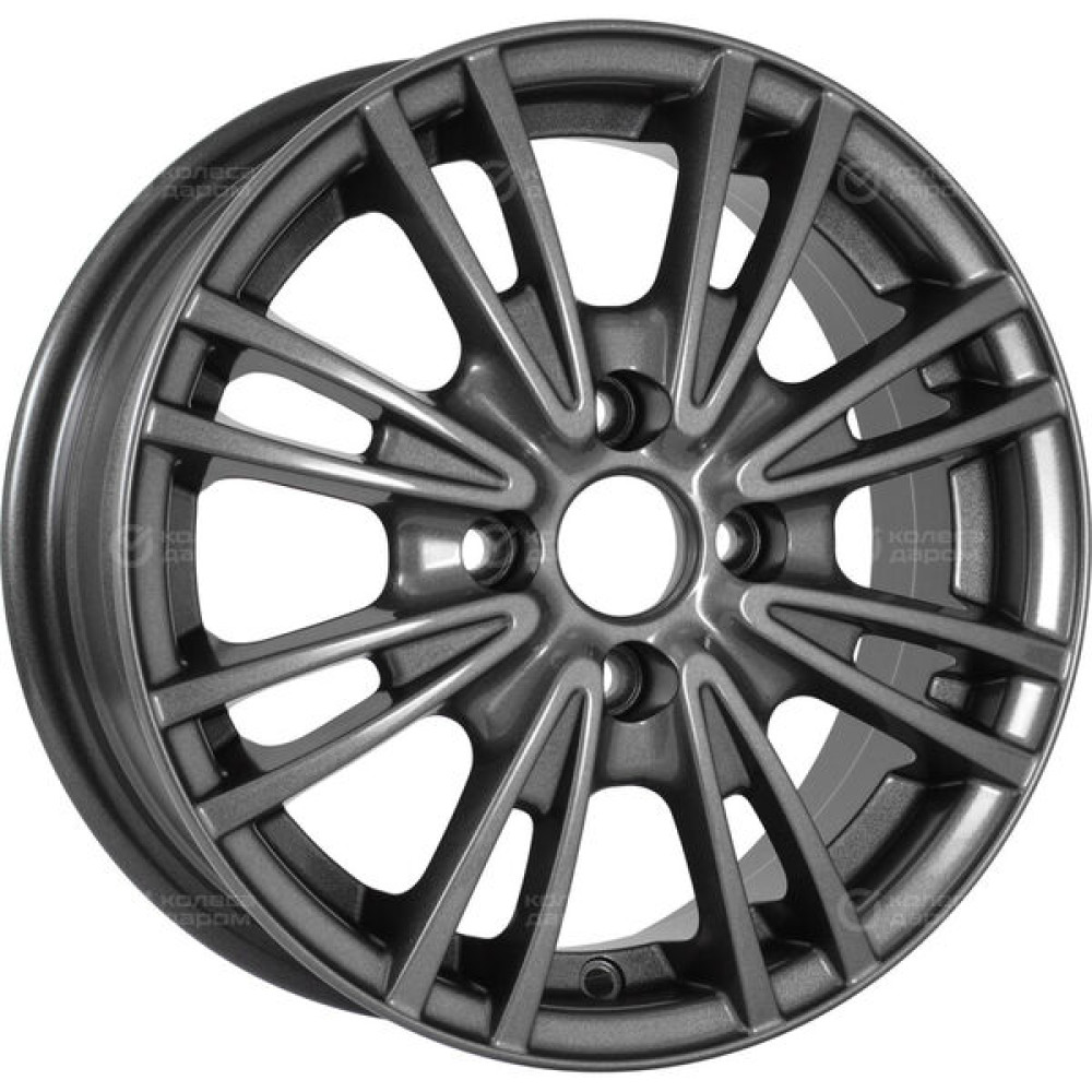 Колесный диск СКАД Пантера 5.5xR14 4x100 ET39 DIA67.1 темно-серый цвет с перламутровыми оттенками