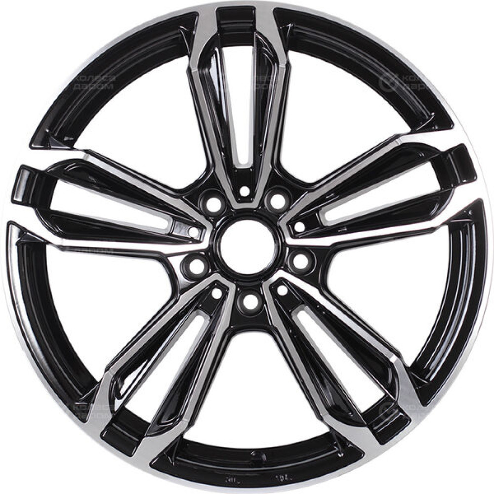 Колесный диск Replay FA44 8xR18 5x114.3 ET33 DIA67.1 черный полностью полированный