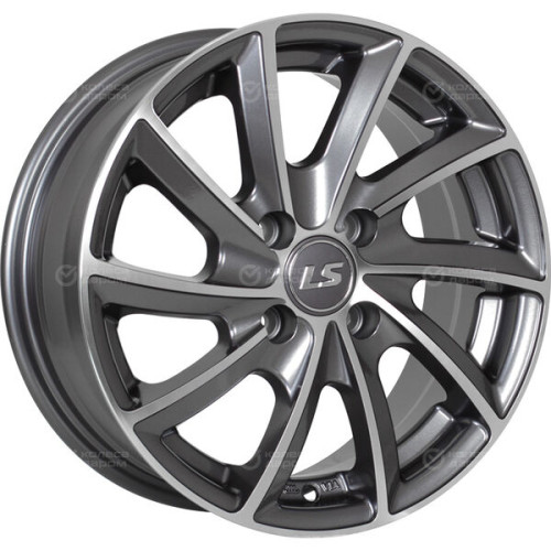 Колесный диск LS LS 276 6.5xR15 4x100 ET40 DIA73.1 насыщенный темно-серый полностью полированный