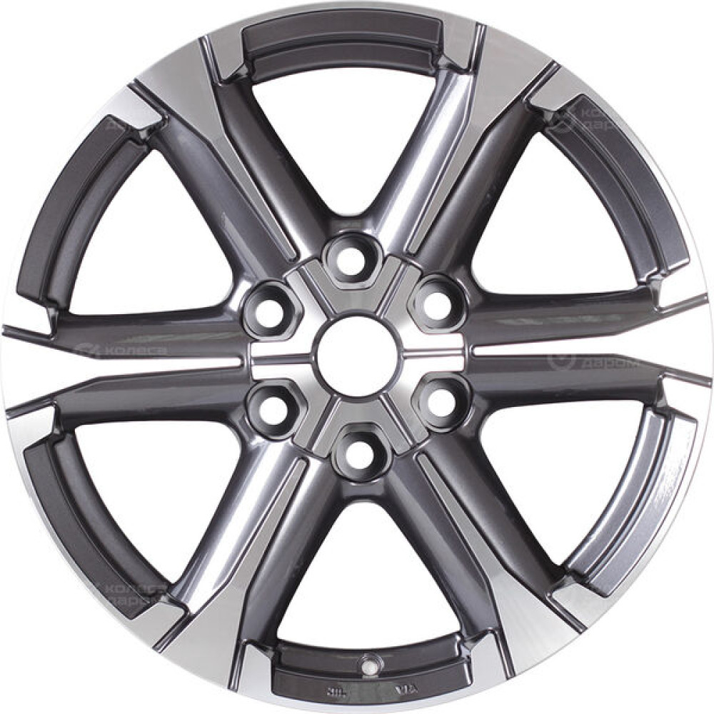 Колесный диск Replay TY350 7.5xR18 6x139.7 ET30 DIA106.1 насыщенный темно-серый полностью полированный