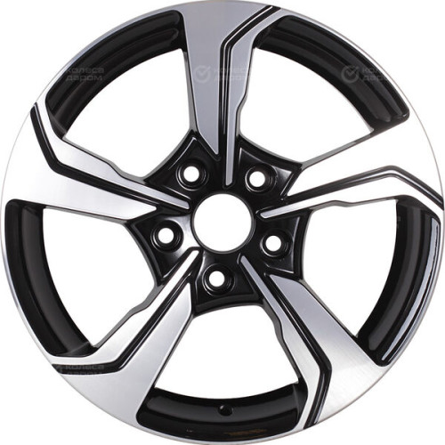 Колесный диск RST R026 6.5xR16 5x100 ET40 DIA57.1 глянцевый черный с полированной лицевой частью