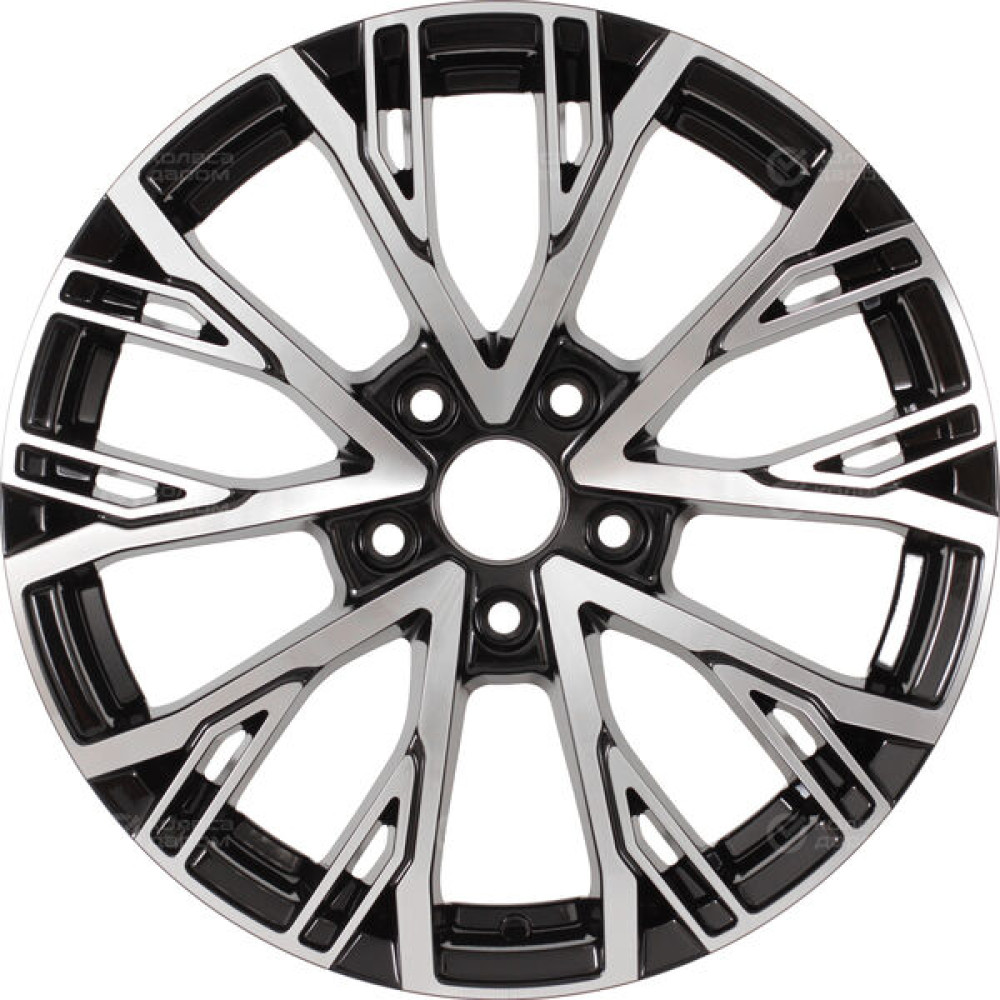 Колесный диск RST R207 6.5xR17 5x108 ET33 DIA60.1 глянцевый черный с полированной лицевой частью