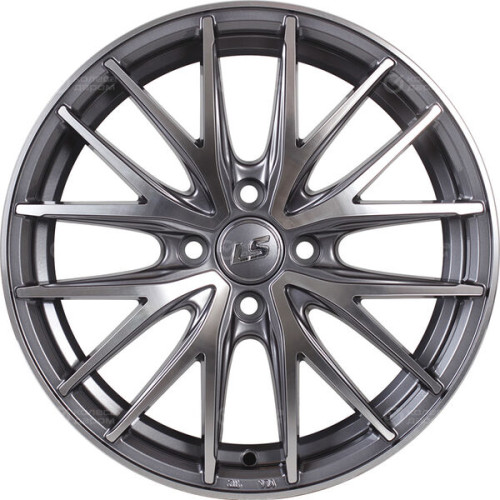 Колесный диск LS LS 918 6xR16 4x100 ET41 DIA60.1 насыщенный темно-серый полностью полированный